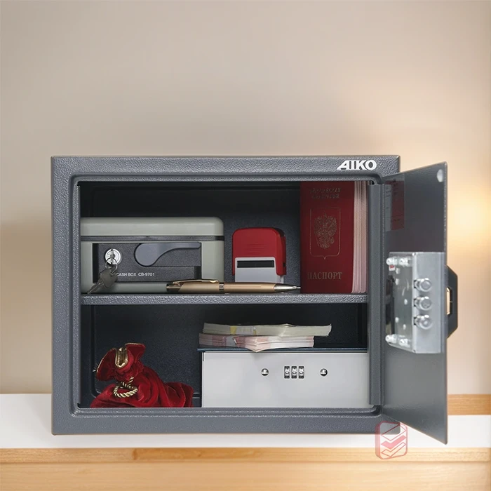 Сейф офисный AIKO T-280 EL с электронным кодовым замком фото Стеллаж Мастер Сейф офисный AIKO T-280 EL с электронным кодовым замком фото Стеллаж Мастер